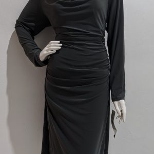Ralph Lauren Women's Beaded-Sides Cowl Jersey Dress