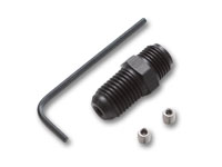 Vibrant Performance Oil Restrictor Fitting Kit; Size: -3AN x 1/8" NPT, with 2 S.S. Jets