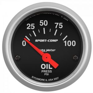 Auto Meter Sport Comp electronic Oil pressure Gauge 2 1/16"