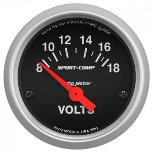 Auto Meter Voltmeter 2 1/16"