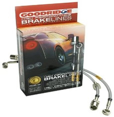 Goodridge 20016 G-Stop Stainless Steel Brake Lines - Set of 4 brake lines for a 1993-1995 Honda Civic EX Coupe with Rear Drum.