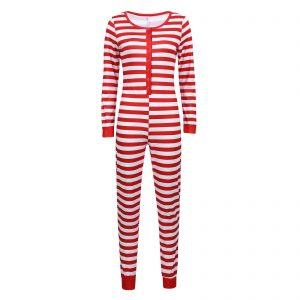 Candy Cane Jumpsuit pajamas (large)