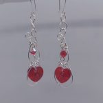 Swarovski Ruby Red Crystal Bead Earring