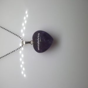 Heart Shaped Pendant with Silver Chain