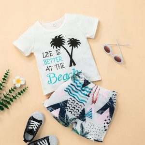 Toddler Boys Beach T-shirt and Shorts