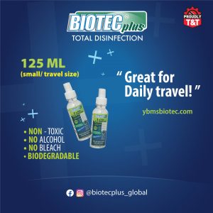 SALE!! BIOTECplus 125ml Ready-to-use Sanitizer/disinfectant by the case