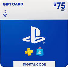 Playstation Network PSN Gift Card $75.00